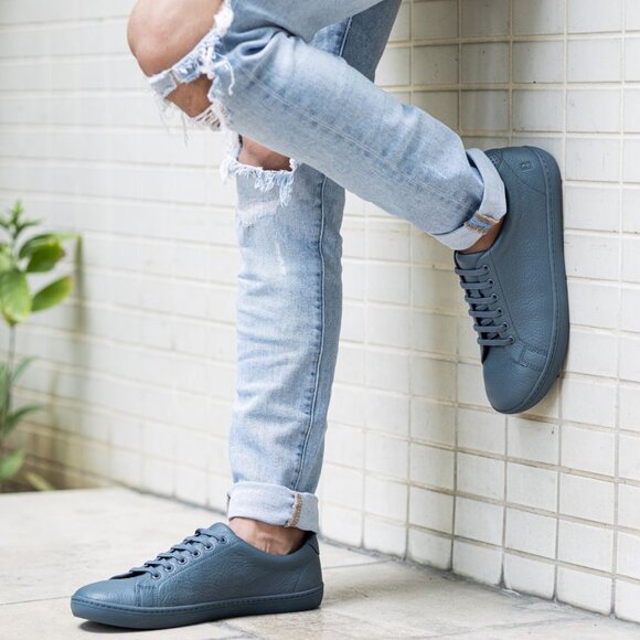 Birchbury Bramford barefoot sneakers in slate blue, size 41/9 - Picture 3 of 12